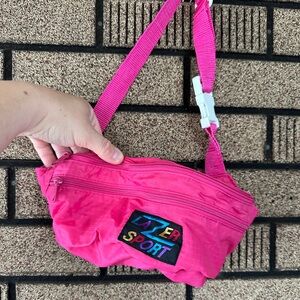 Lazer Sport Vintage Neon Pink Fanny Pack adjustable - one size
